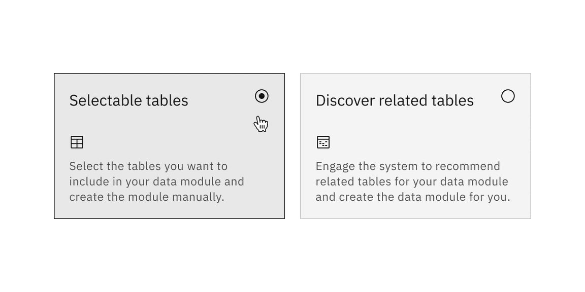 Single-select tile with the feature flag enabled