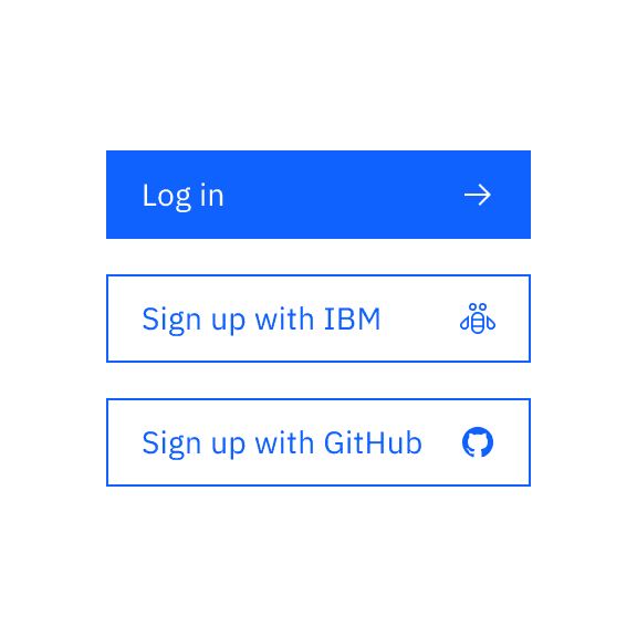 Do follow a consistent approach across button groups for introducing icons.